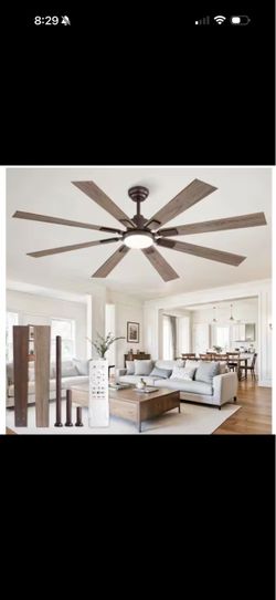 65" Indoor/Outdoor Industrial Oil Bronze Downrod Mount Ceiling Fan with Remote