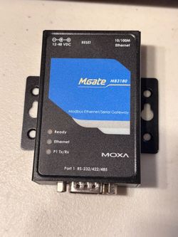 Moxa MGate MB3180 Modbus Ethernet/Serial Gateway