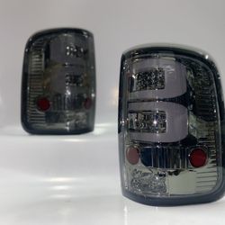 2004 to 2008 Ford F-150 Lobo LED Smoked Tail lights Luces Traceras Micas Calaveras faros Focos Luz