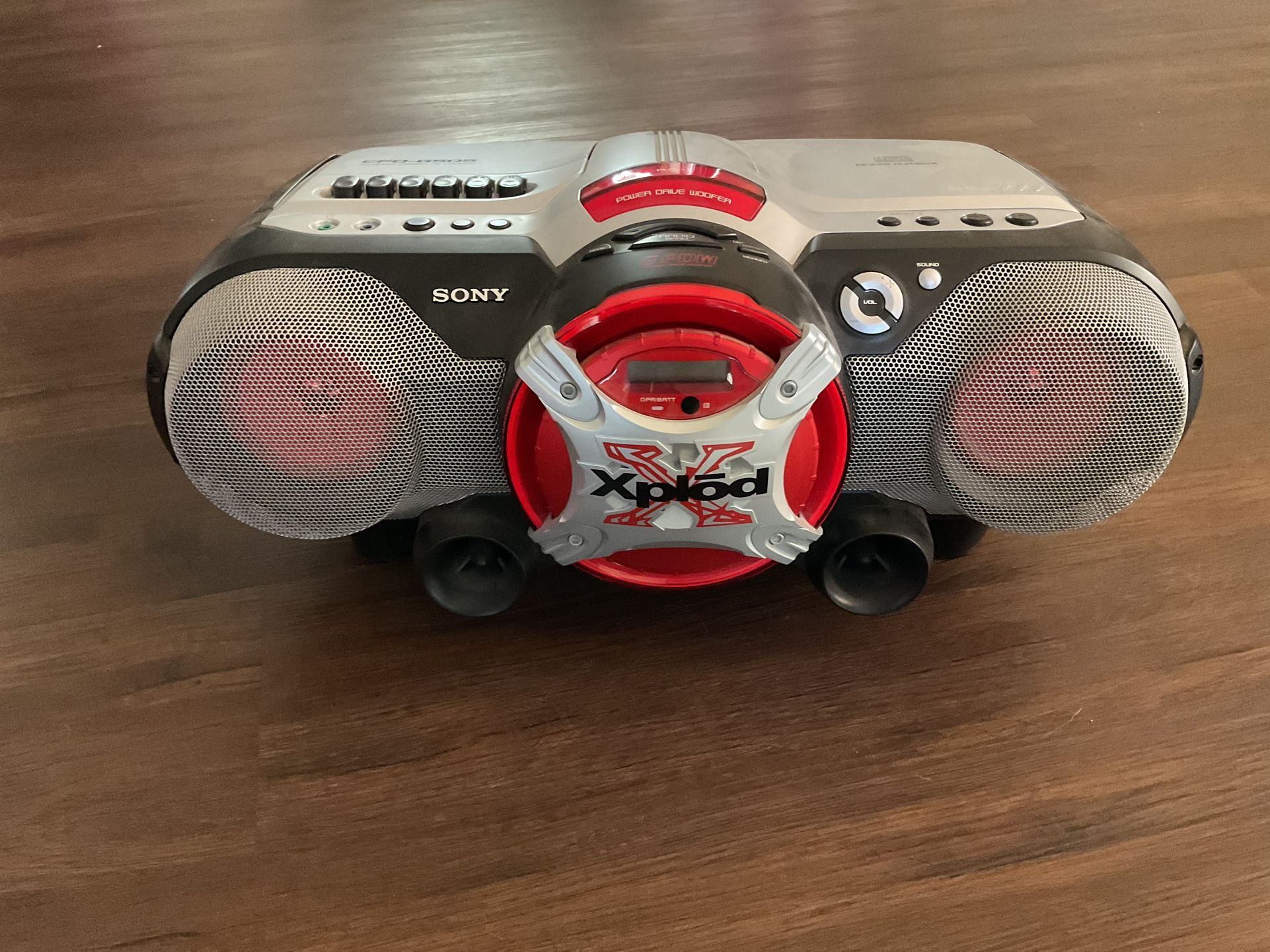 Sony Xplod CFD-G505 Mega Bass AM FM Radio CD Cassette Boom Box