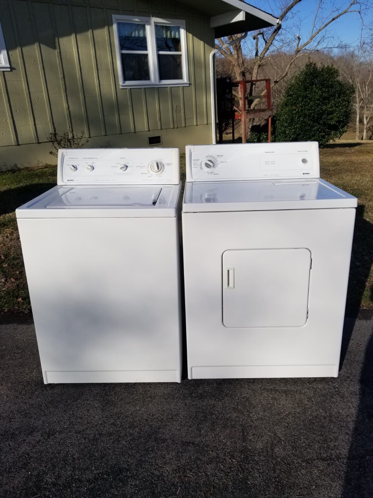 KENMORE WASHER AND DRYER SET