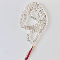 Clear Quartz Mala Necklace
