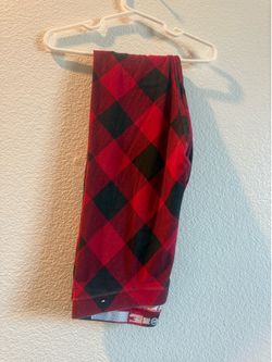 Red and Black Buffalo Plaid Leggings