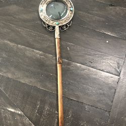 Antique magnifying Glass With Beautiful Stones 