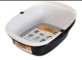 New Arm & Hammer Large Sifting Litter Box Scoop Free Cat Litter Tray with Microban, Made in USA Antimicrobial product protection, ideal for indoor fel