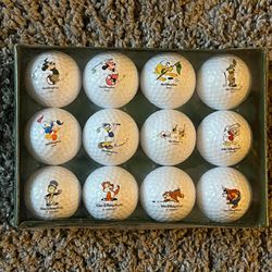 Sealed Vintage Disney Dozen Golf Balls 