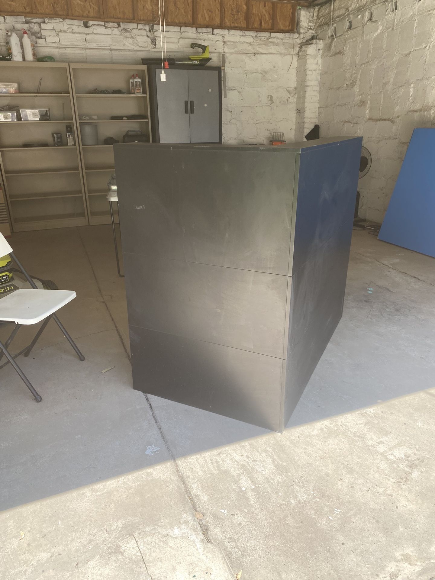 Black Receptionist Desk