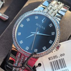 NWT MEN'S BULOVA 96K110 GIFT SET $595