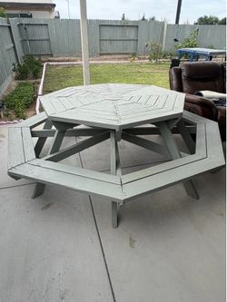 Wooden bench