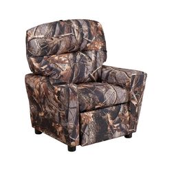 New Open Box Flash Furniture Chandler Kids Camouflage Recliner With Cup Holder