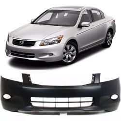 Honda Accord Sedan V6 Front Bumper with fog light holes 2008-2010