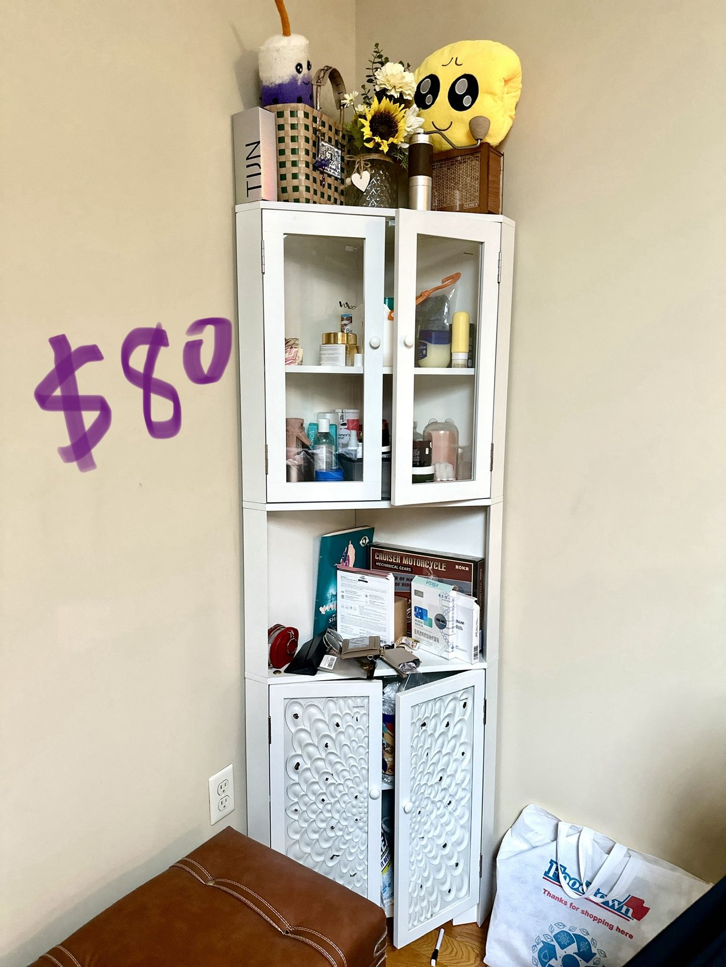 DWVO 67" Tall Corner Cabinet