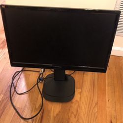 Computer Monitor On Stand 22inch Screen Size