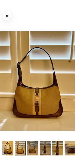 Gucci Jackie Metallic Canvas small shoulder bag