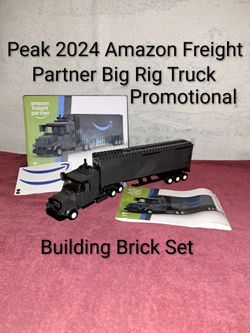 Peak 2024 Amazon Freight Partner Big Rig Truck Promotional Building Brick Set (Is Complete Nothing Missing)