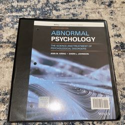 Abnormal Psychology: The Science and Treatment of Psychological Disorders 15th Edition