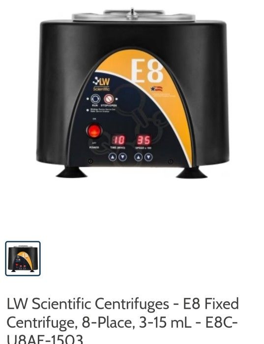 E8 Scientific Centrifuge Brand New In Box Never Opened