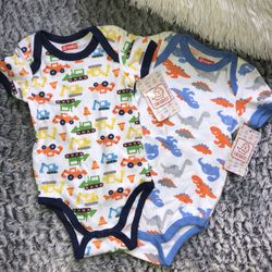 New Boys Onesies Size 6/9 months