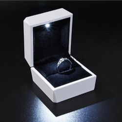 Wedding Proposal LED Light Jewelry Ring Box – Special Gift Box - Summer Sale - Father's Day Sale