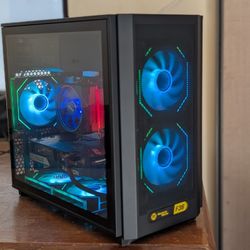 AMD Ryzen 5 7600x + Radeon RX 6600 XT RGB Gaming Desktop PC Computer 
