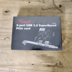 Brand New Rosewill 2-Port USB 3.0 SuperSpeed PCI-E Card RC-505