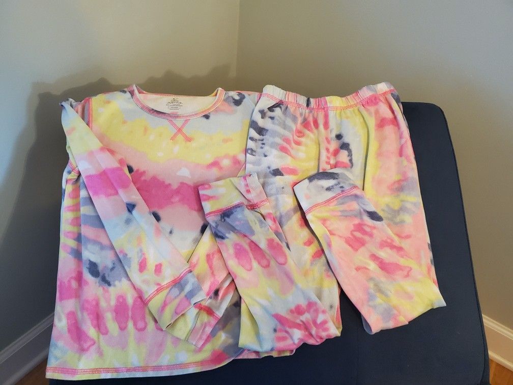Girls Justice Size 8 Tie Dye Loungewear