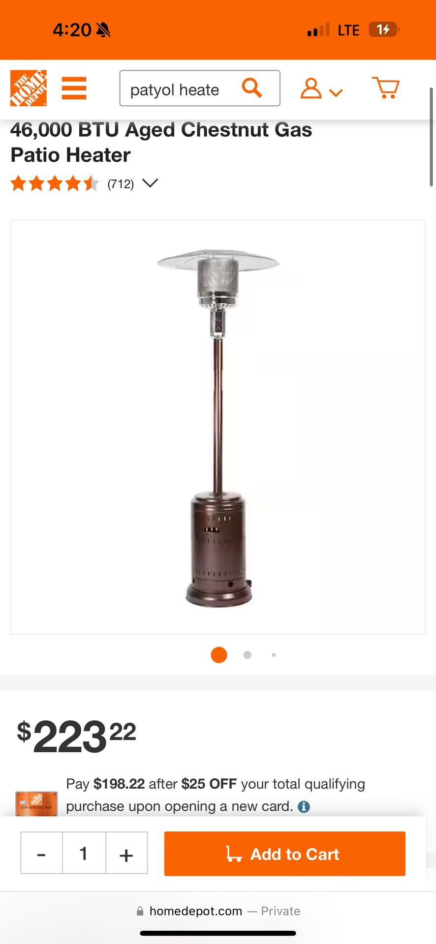 Outdoor patio heater for Sale in Laughlin Air Force Base, TX OfferUp