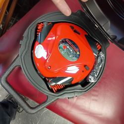 Grillbot Automatic Push Button Grill Cleaning Robot Red w/ Case