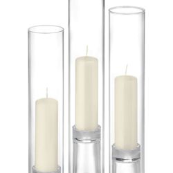 2 Sets Of 12 Slim Pilar Candles 