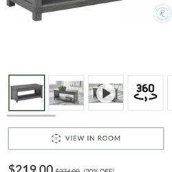 Gray Coffee Table