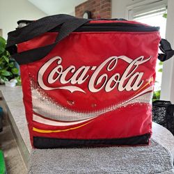 Vintage Coca-Cola COKE Soft Sided Insulated Can Cooler Bag
