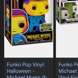 Micheal Myers black light funko pop 