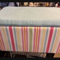 Last Chance Nearly New Soft Fabric Bench With Storage Inside 2'X 15"X 15