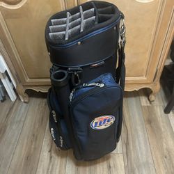 "Miller Lite" embroidered golf bag