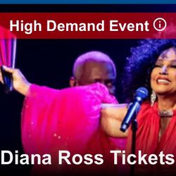 Diana Ross @ Hard Rock . Single Tickets 