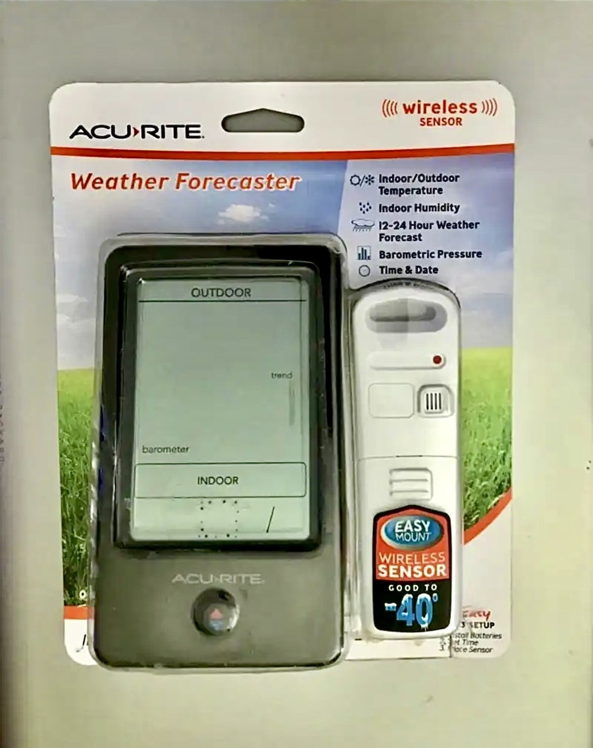 New Wireless AcuRite Weather Station Forecaster Temp Humidity Barometer Pressure 12-24 Hour