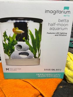 Imagitarium 2.5-Gallon Aquarium with Light, Filter & Accessories