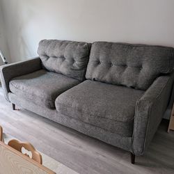 Ashley Zardoni Charcoal Sofa 