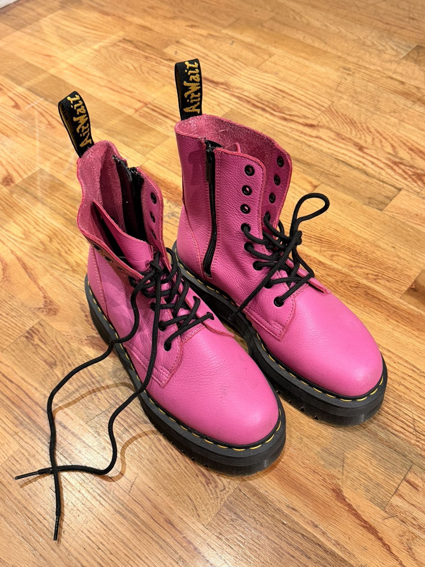 Pink Dr. Martens 