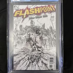 FLASHPOINT #1 CGC 9.2 1ST THOMAS WAYNE AS BATMAN SKETCH COVER