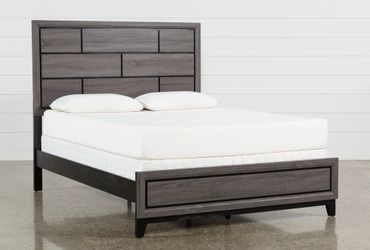 King Size Wooden Panel Modern Bedroom Set
