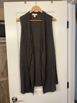 Sleeveless Knit Cardigan Vest