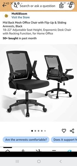 Black mesh office chair