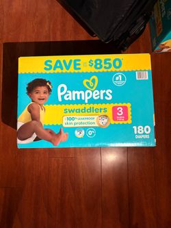 Pampers Swaddlers Size 3 Diapers 180 Count