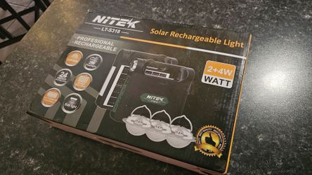 SOLAR LIGHT AND CHARGING BANK