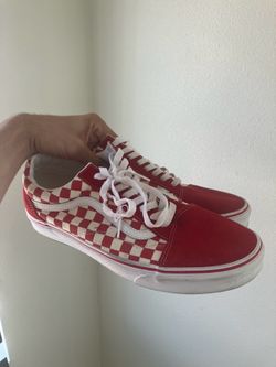 Red Checkered Vans