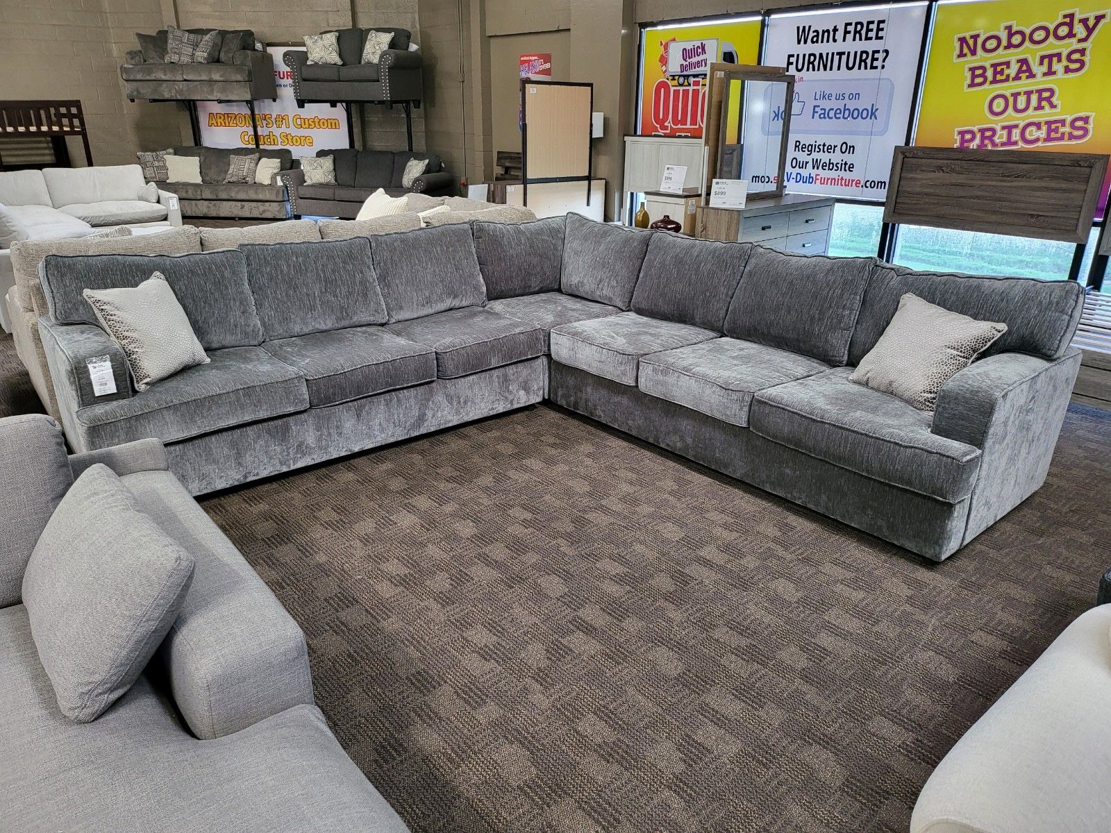 New Big Grey Soft Sectional