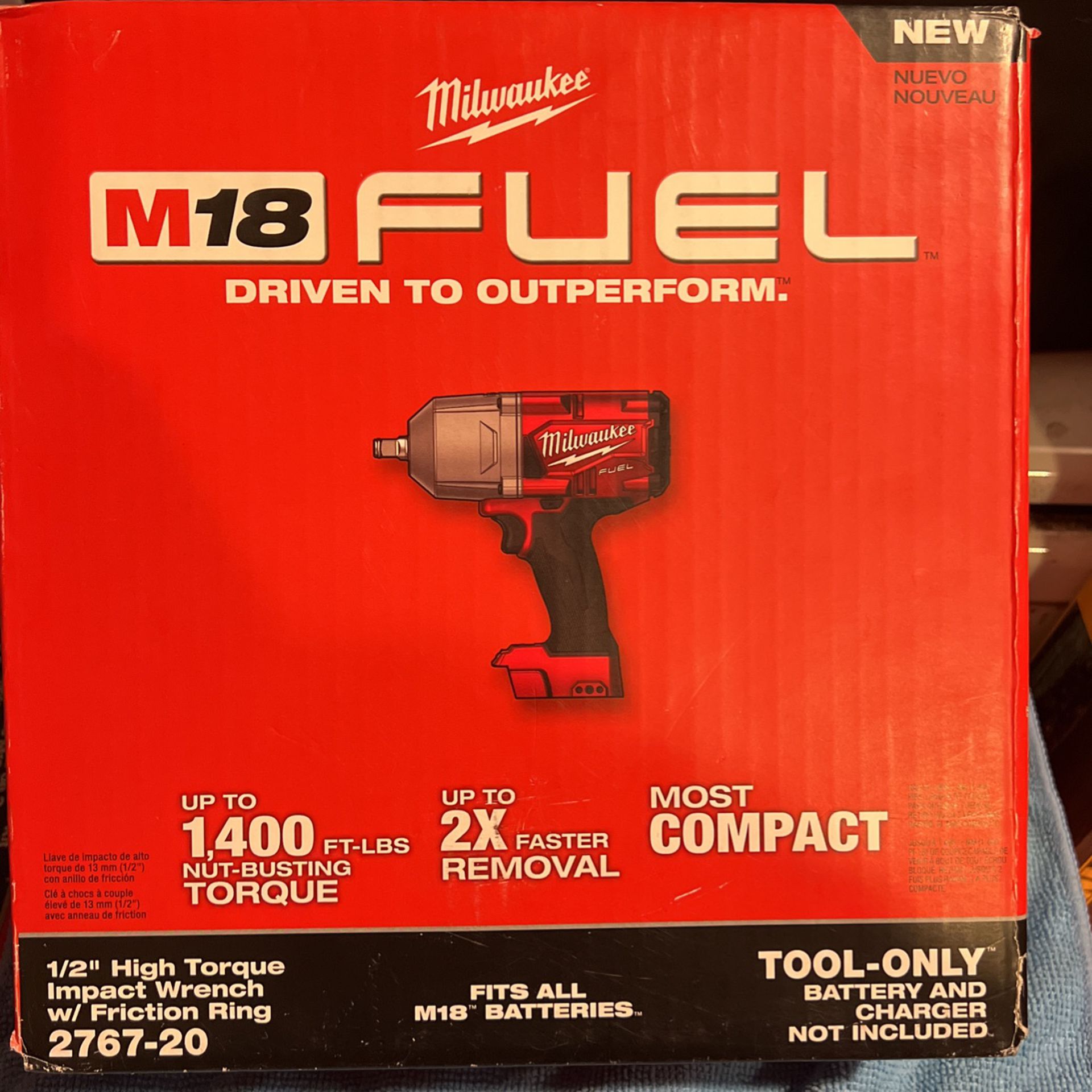New Milwaukee Fuel 1/2 Inch High Torque Impact Wrench Tool Only 2767-20 for  Sale in Alhambra, CA OfferUp