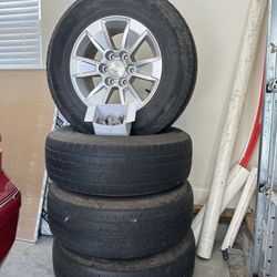 Four 17” Alloy Wheels With Tires