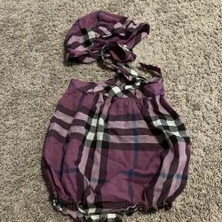 Burberry Romper And Hat